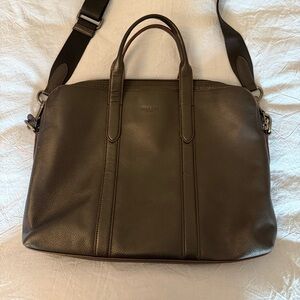 Coach Men's Brown Soft Leather Briefcase